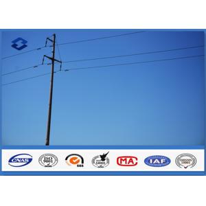 Poteau de puissance de service 40FT octogonal de 25FT 30FT 35FT, poteau de puissance en acier avec la charge de calcul 500KGS