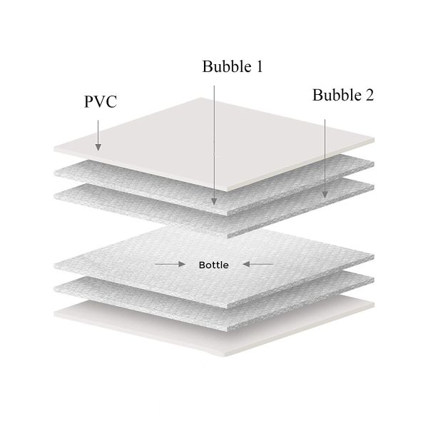Bottle Protective Zip sealed liquor bubble bags bottle protector Travelling liquor bubble sleeves air wine bubble bags