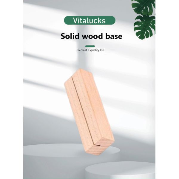 U Shaped Solid Wood Picture Frame Beech Calendar Stand Bracket Decoration Wooden Calendar Base
