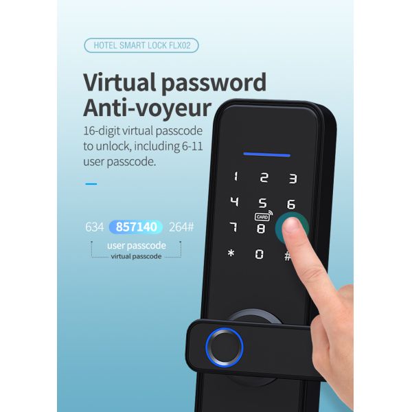Замки отпечатка пальцев замка Tuya Wifi экрана касания умные оцинковывают материал сплава для дома