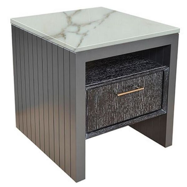 High end 5-STAR stone top oak wooden night stand /bed side table, casegoods,hotel furniture NT-0089