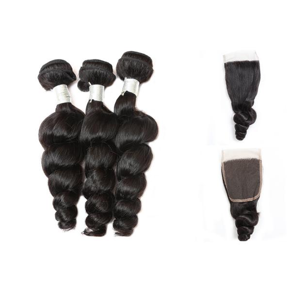 8-30 Unprocessed Human Hair Weave / Peruvian Human Hair Extensions