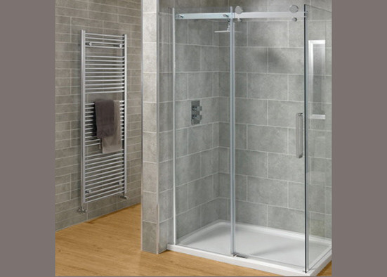 Decorative Custom Bathroom Shower Glass 4-12mm Thickness For Shower Room