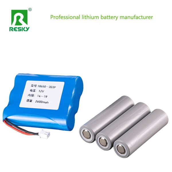 Lithium Ion Batteries ICR18650 3.7V 11.1V 2600mAH 28.86wh Li-ion Rechargeable Battery Pack