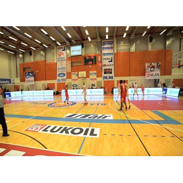 Pure White Balance Sports Perimeter LED Display 768x768mm Led Billbaord