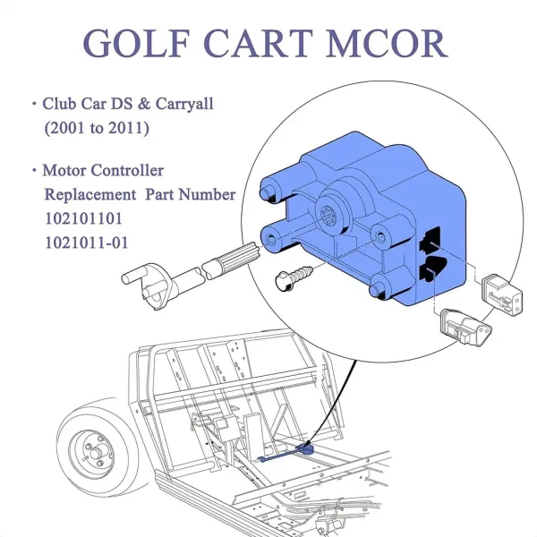 102101101 Mcor Accelerator Potentiomete for Club Car Ds Golf Carts 2001 up
