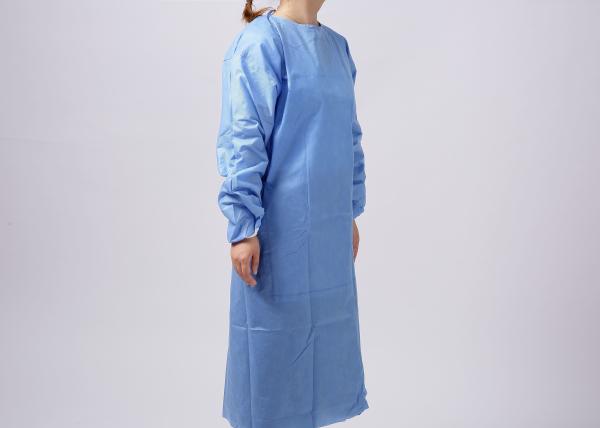 Non Woven Breathable 15g Xl Disposable Surgical Gown Durable Not Fade
