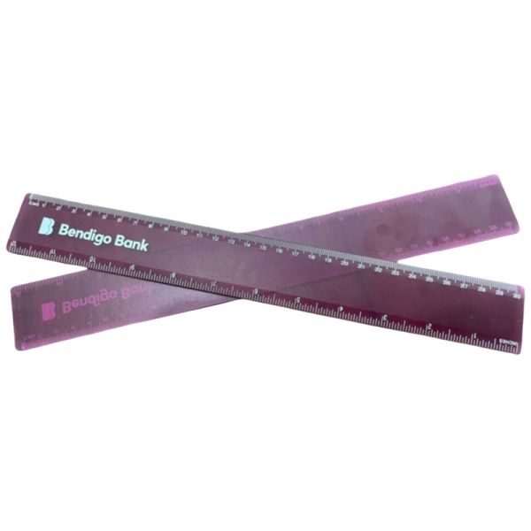 Custom Made 30cm Plastic PS Ruler For Office Or School