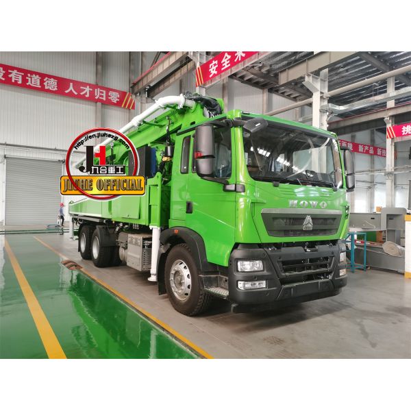 JIUHE 38m Concrete Pump Truck Of Small Diesel Concrete Pump JHZ5264THB-38