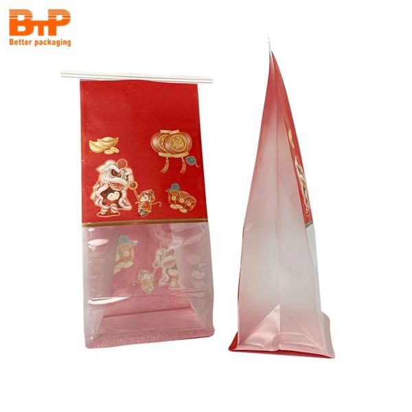 Eco Friendly Biodegradable Custom Logo Le Toast Bakery French Baguette Packaging Paper Reusable Bread Bag with Window