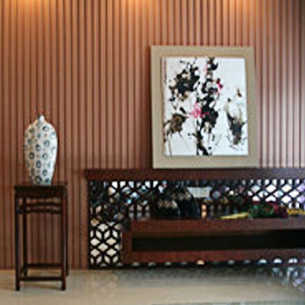 Огонь и звукопоглотительным калиброванные материалом панели тимберса деревянные акустические