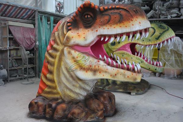 Equipamento do entretenimento da decoração da cabeça do dinossauro do lugar de Jurassic Park