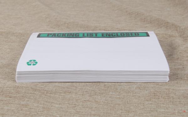 Custom Printed Packing List Envelopes Logistics Packaging Plastic Back Bag