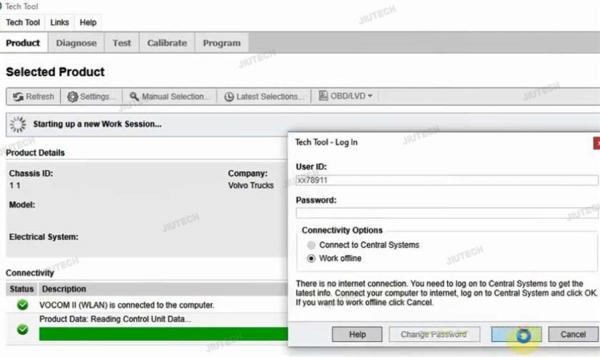 Cf53 Laptop Original Vocom Ii 88894000 Versão Wifi Para vocom Vocom 2 Ferramenta de diagnóstico de escavadeira de caminhão
