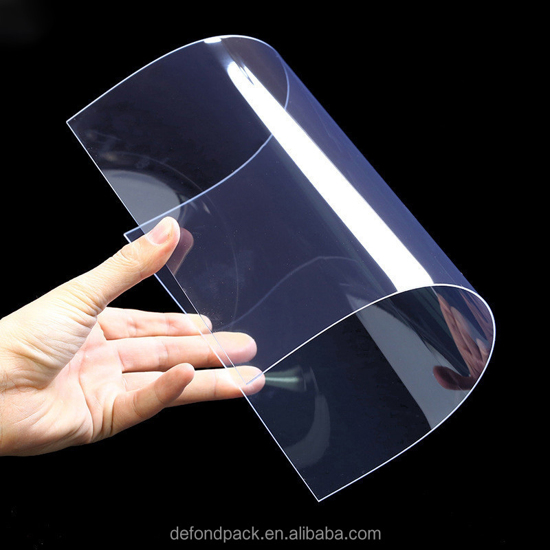 Thermoforming Plastic Sheet A2 A3 A4 Size PET Sheet 0.5mm Thickness Die Cutting Custom PETG Sheets for Crafts Picture Frames
