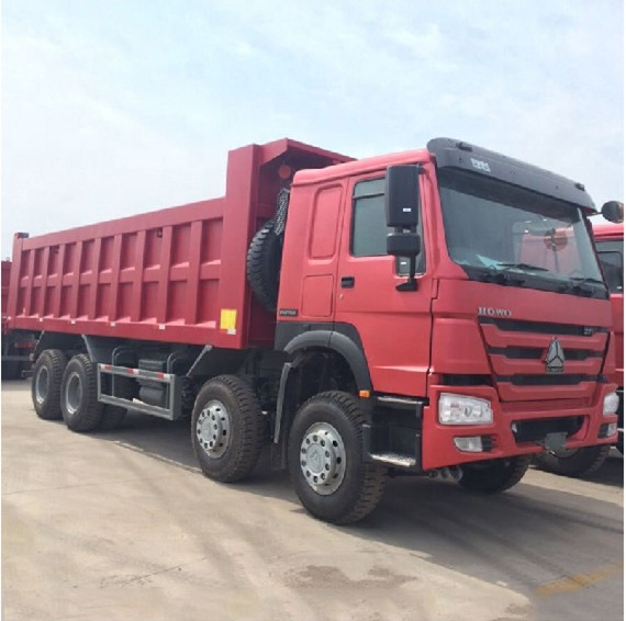 371HP Howo 12 Wheeler Dump Truck With ZF8118 Steering And HW76 Cabin