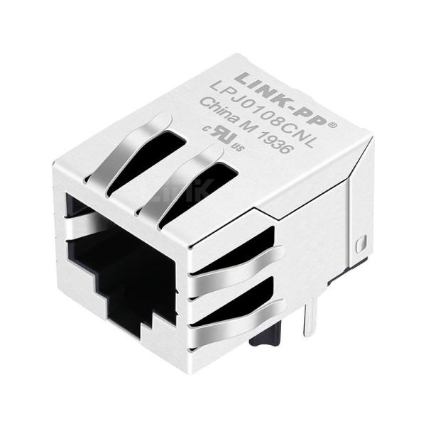 YDS 13F-62GND2NL Compatible LINK-PP LPJ0108CNL 10/100 Base-T Tab Down Without Led Single Port Cat5e Shielded RJ45 Connector