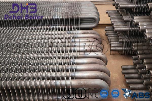 Economiser Fin Tube Radiator , Finned Stainless Steel Tubing Square Shape