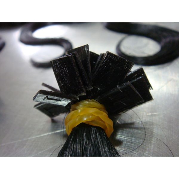 Clip In Hair Extensions Heat Resistant Bundle And Closure Black Customized