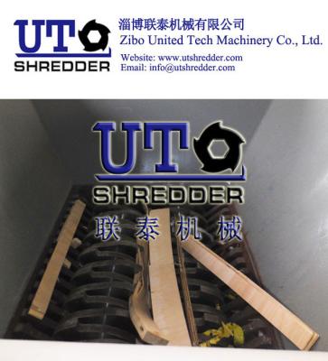 High strength waste wood board / wooded box/ waste furniture Shredding machine, Zibo Uited Tech Machinery  hot sales
