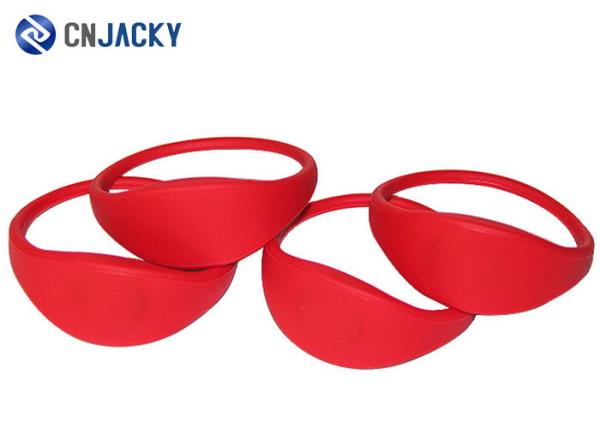 Colorful Waterproof RFID Silicone Wristband Sports Event Bracelets Anti - Static
