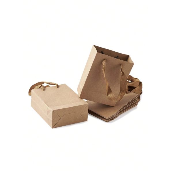 Customized Logo Paper Gift Bags Twisted Handle All Occasion Shoe / Clothing Packaging
