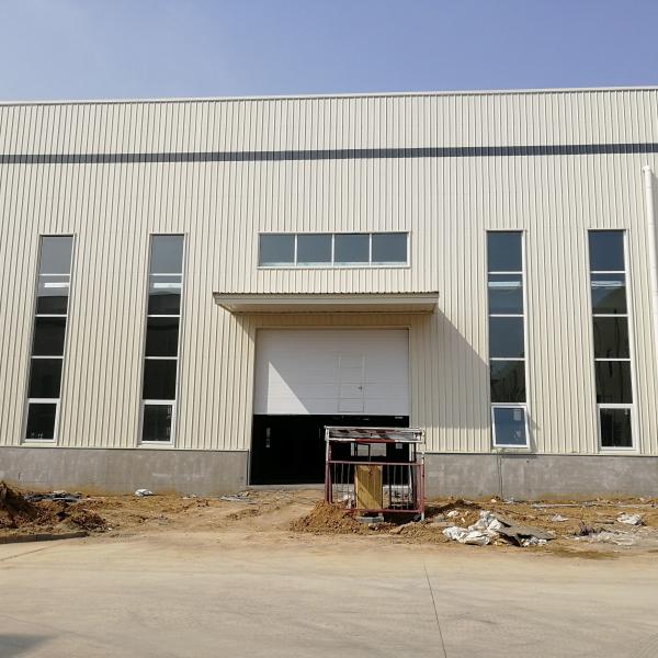 Anti Rust Fluorocarbon Coating Sandwich Panel Prefab Steel Structure Workshop Shed