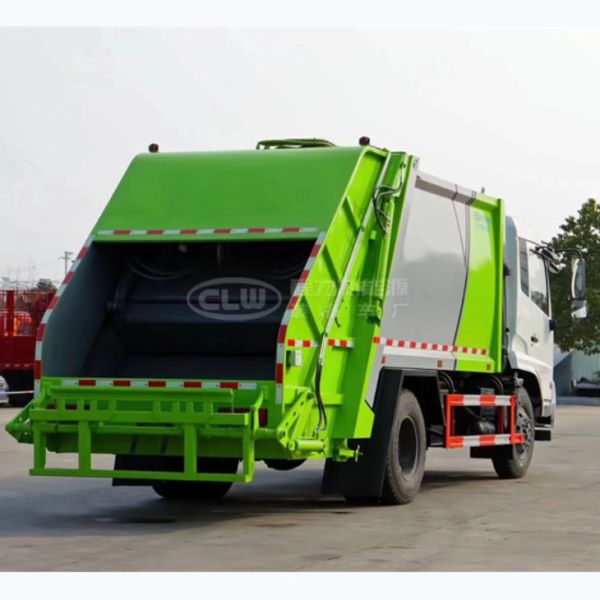 Dongfeng 120HP Rear Loader Garbage Truck Garbage Can Cleaner Truck