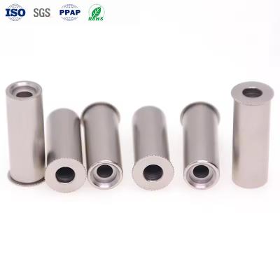 Acero inoxidable de pasivación Knurl rodamiento tirador personalizado auto-alineamiento rodamiento de manga de bola