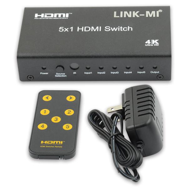 5x1 Video HDMI Switch with remote  Support 3D 4K2K