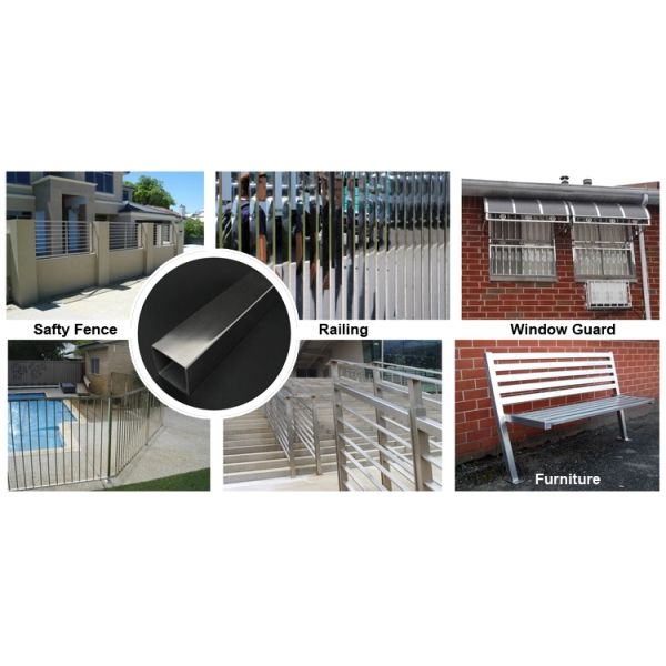 ASTM 240 Square Welded Tube 304 Grade SS Polished Finish 6.5mm To 120mm