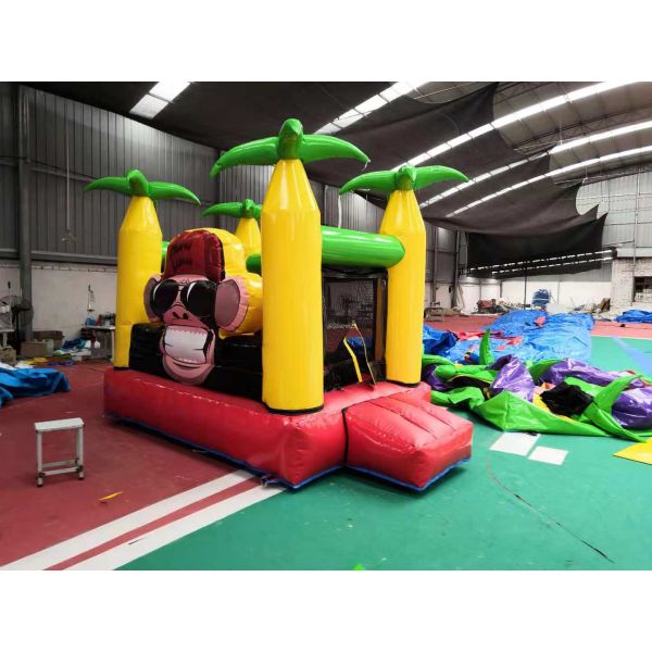 Cool Monkey  Adult Size Bounce House Tropical Style  0.55mm PVC Vinyl Material