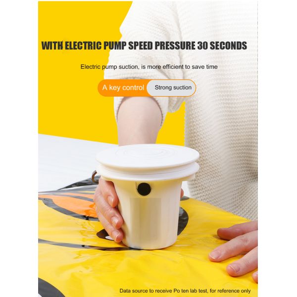 Bolsa de almacenamiento de mantas plegables para viajes y organización del hogar Material de PVC