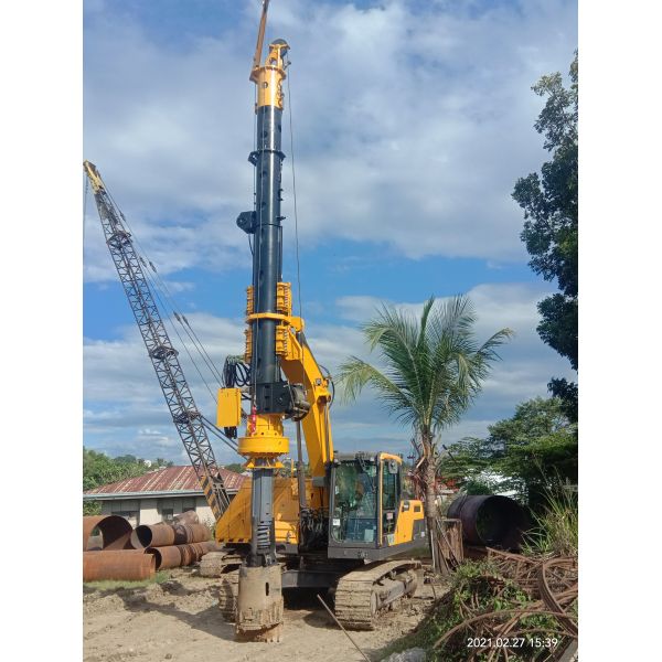 Mini Piling Rig with 16 M Drilling Depth 45 KNm Rotary Head Output Torque and 5° Forward Tilt for Micro Pile Foundation