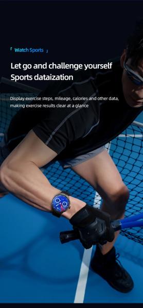 Reloj inteligente VP50 Android Smartwatch con pantalla AMOLED de 1.75'' más grande, batería de 1500 mAh y cámara HD giratoria de 800W