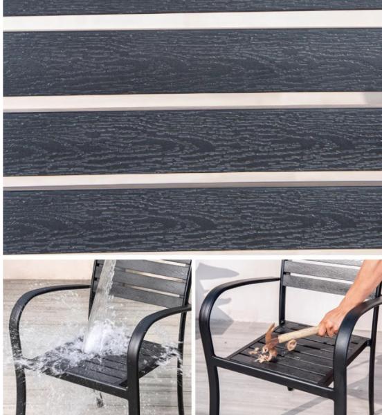 WPC Furniture Set Anti-Corrosion Patio Outdoor Outdoor Leisure Balcony Garden Cafe Outdoor Table And Chairs Set