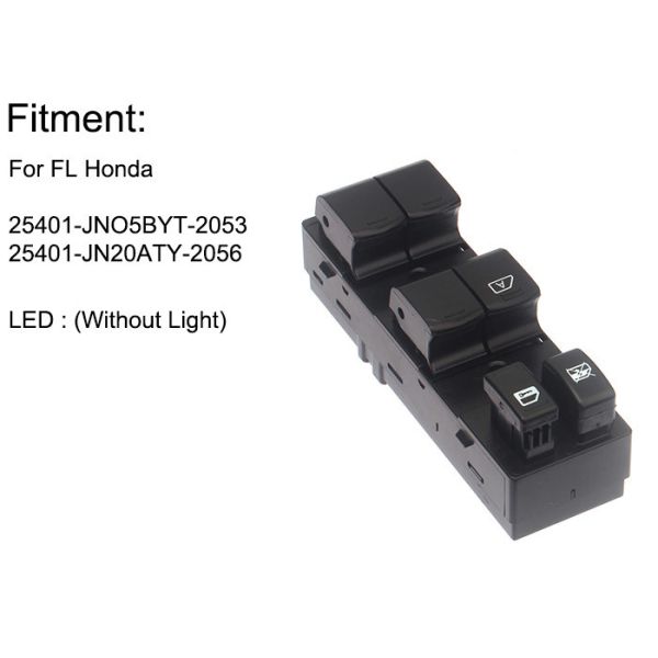 Car Nissan Power Window Switch Altima 2007-2010 OE 25401-JNO5BYT Wear Resisitance