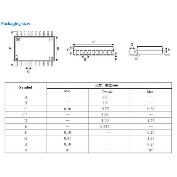 Микроконтроллер без щетки DC-мотор IC 12V DC-мотор Управление скоростью IC Драйвер двигателя IC