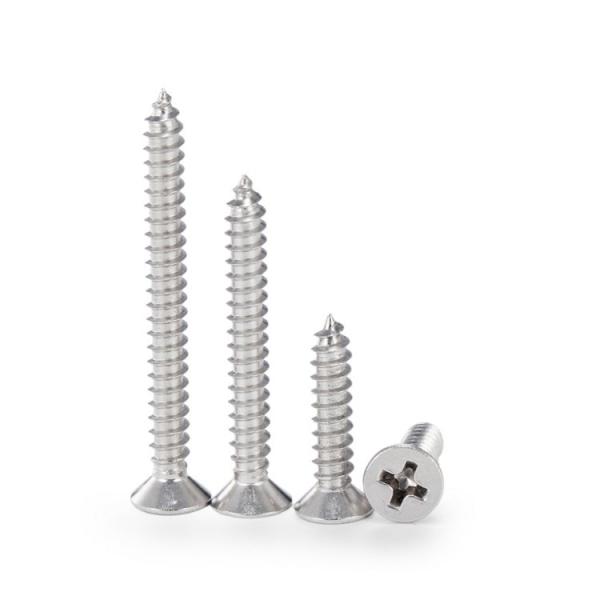 Função de perfuração de metais para parafusos de auto-aperto Ss304 316 de aço inoxidável Phillips Pan Head