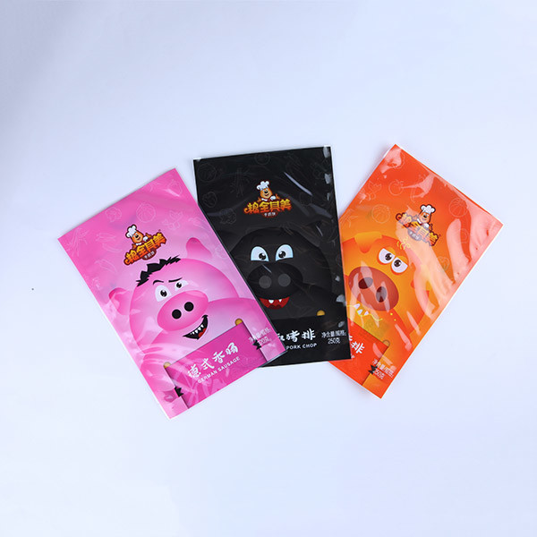 Таможня замороженных продуктов сторон еды 3 мяса сухая напечатала упаковывая сумки нейлон вакуумирует полиэтиленовые пакеты пакета