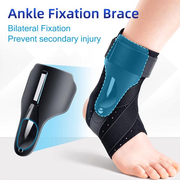 Adjustable Ankle Stabilizer Brace Dual Support Ankle Brace for Sprain & Injury Recovery
