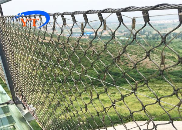Custom Garden Plant Wire Cable Trellis Netting 304 Stainless Steel Mesh Outdoors