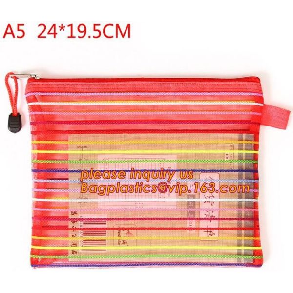 have fashion sense bag,classic cosmetic bag,space utilization,Pvc Document Clear Plastic Snap Button File Bag bagease