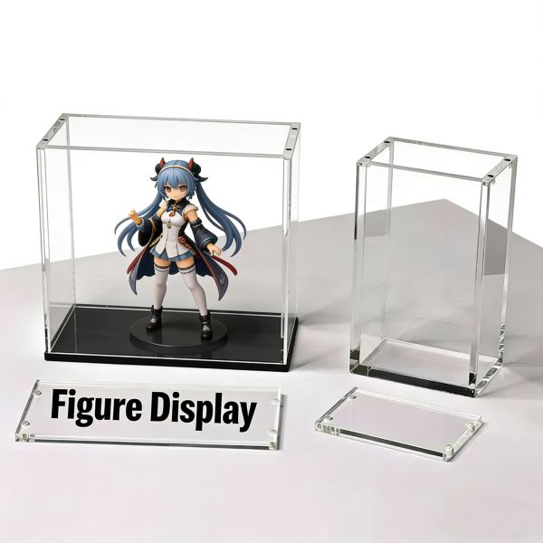Custom Durable Hobby Display Case  Dust-Proof Tabletop Toy Figure Collectibles Display Box
