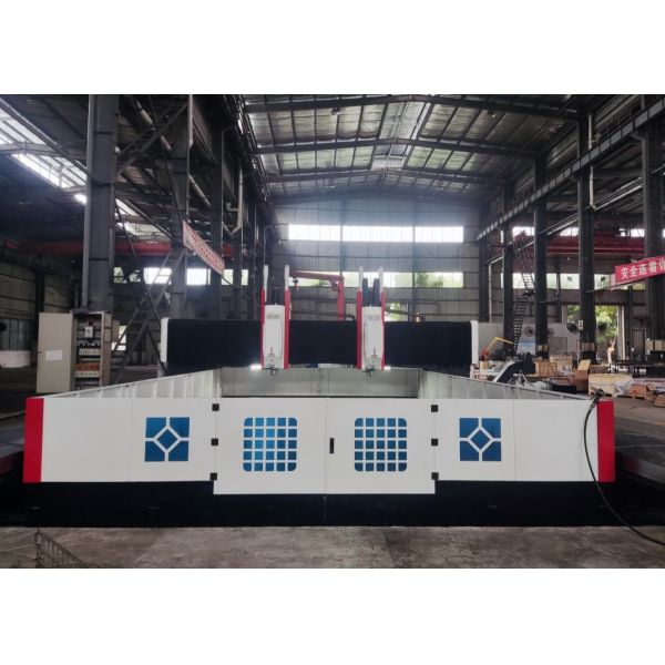 2x37kW Servo Spindle Motor Power CNC Metal Drilling Marking Machine 300mm Thickness
