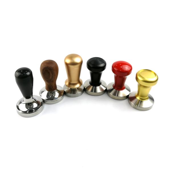 Wooden Handle Calibrated Coffee Tamper Flat Press Hammer Tool For Coffee Maker