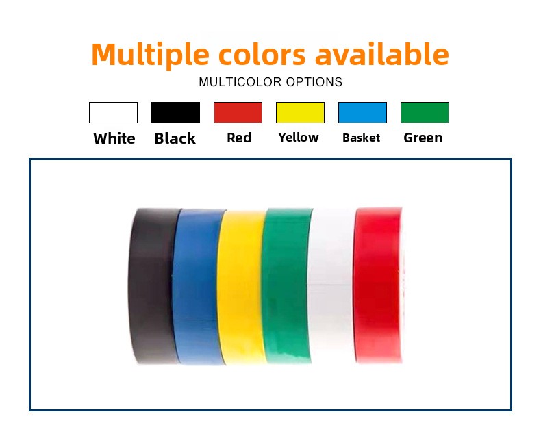High Voltage Flame Retardant Jumbo Log Roll Electrical Tape Waterproof High Temperature PVC Electric Tape for Insulating Rubber