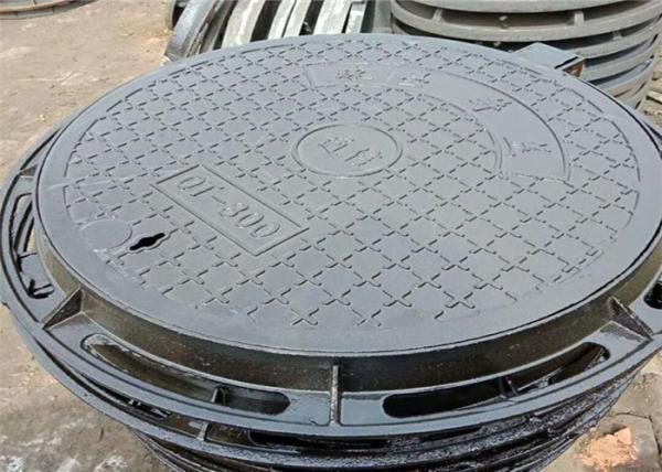 Round Heavy Duty Cast Iron Floor Drain Cover Anti Impact Long Life Service