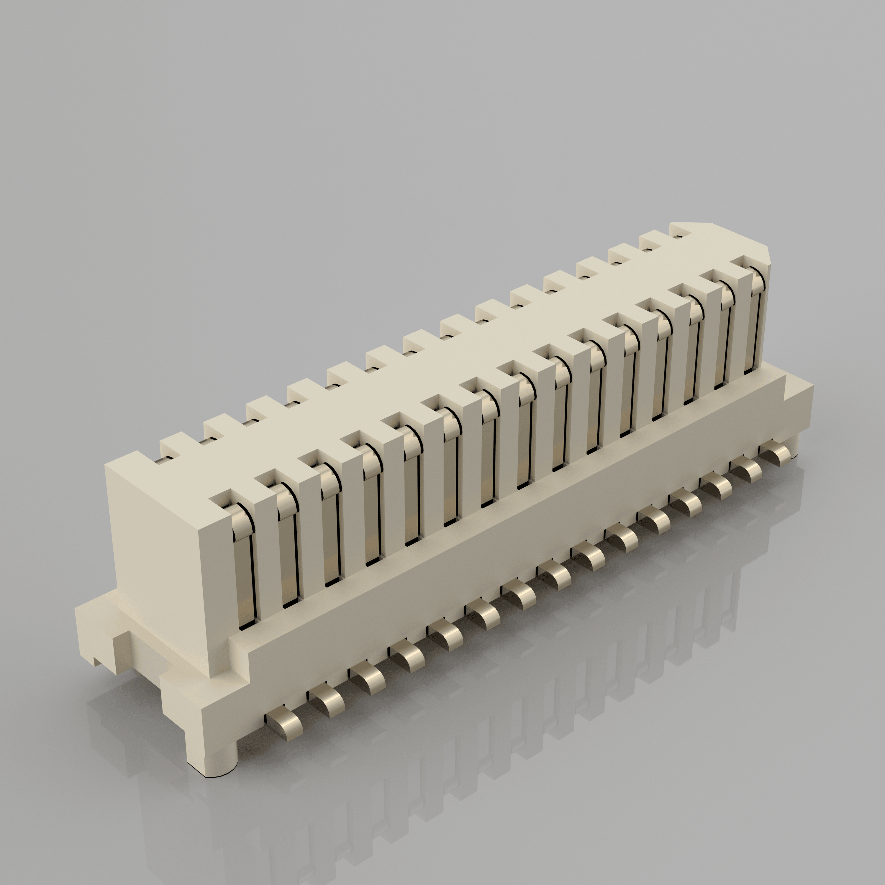 Male 0.5mm Pitch Single Slot Board-to-Board & Mezzanine Connectors Right-angle Connector for PCBA