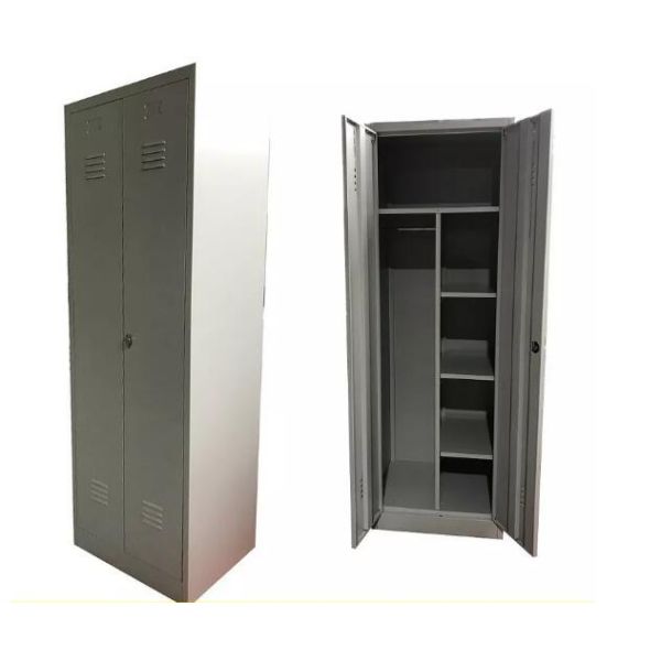 Household Locking Simple Design Bedroom 1 Single Door Steel Locker Wardrobe Design